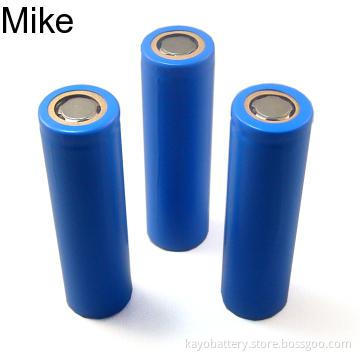 rechargeable 18650 Lithium Ion Battery, with 1400-2600mAh, 500 times